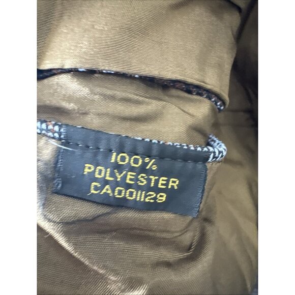 Vintage 70s Plaid Blazer Men’s 40 Brown Gray Check WKRP Herb Tarlek Sport Coat - Picture 7 of 7